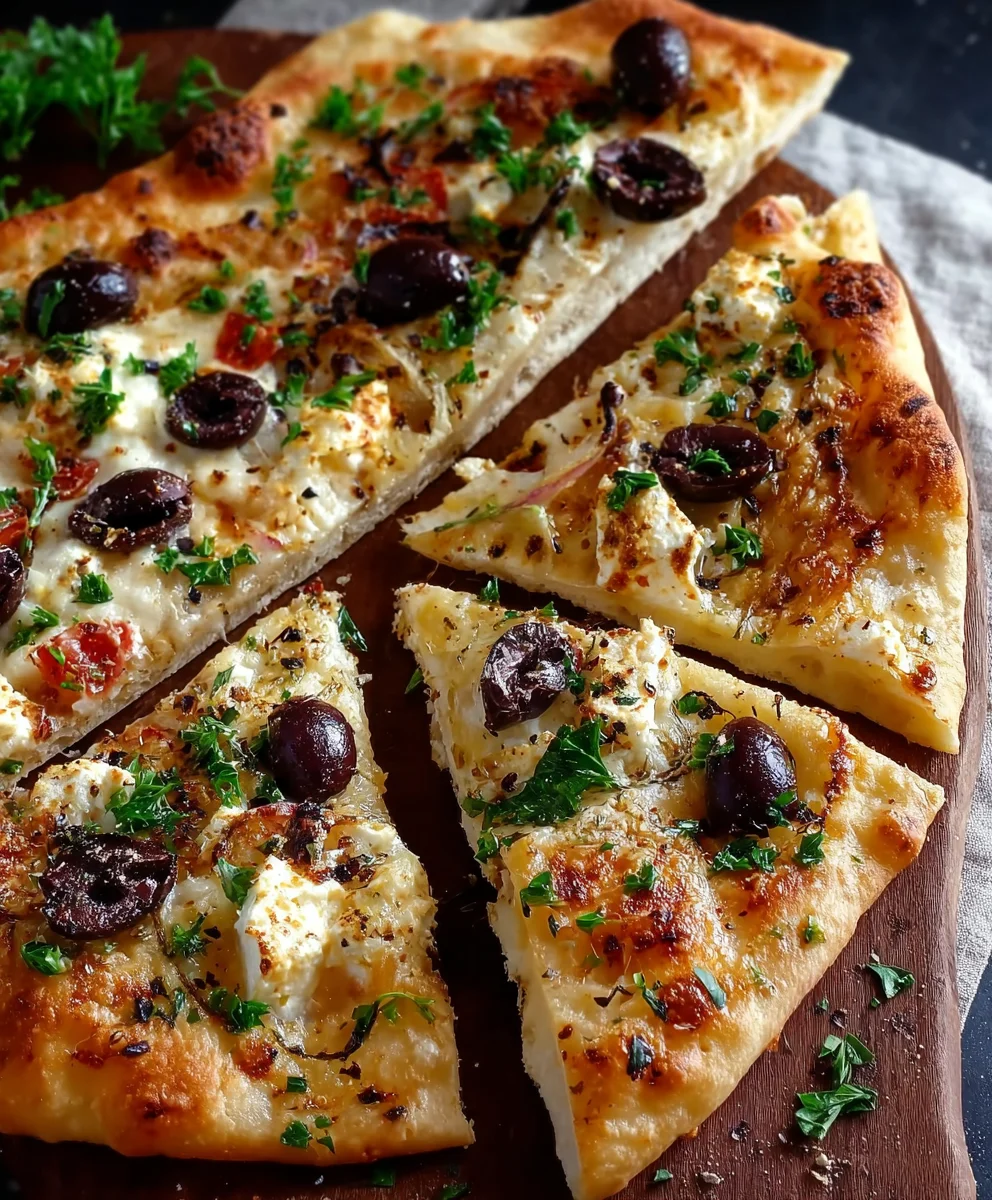 Easy Mediterranean Flatbread- Quick & Flavorful Recipe
