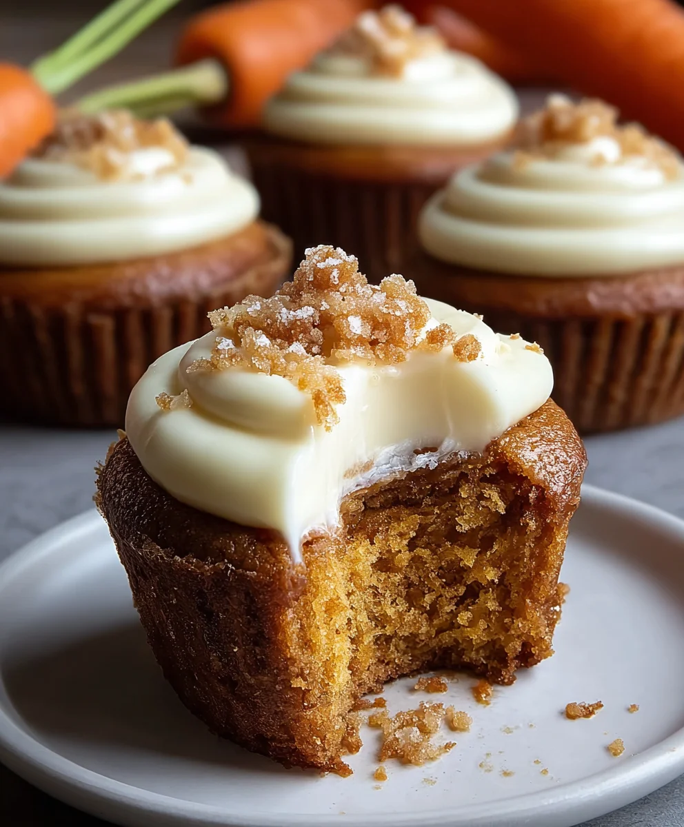 Carrot Cheesecake Cupcakes-Decadent Treat