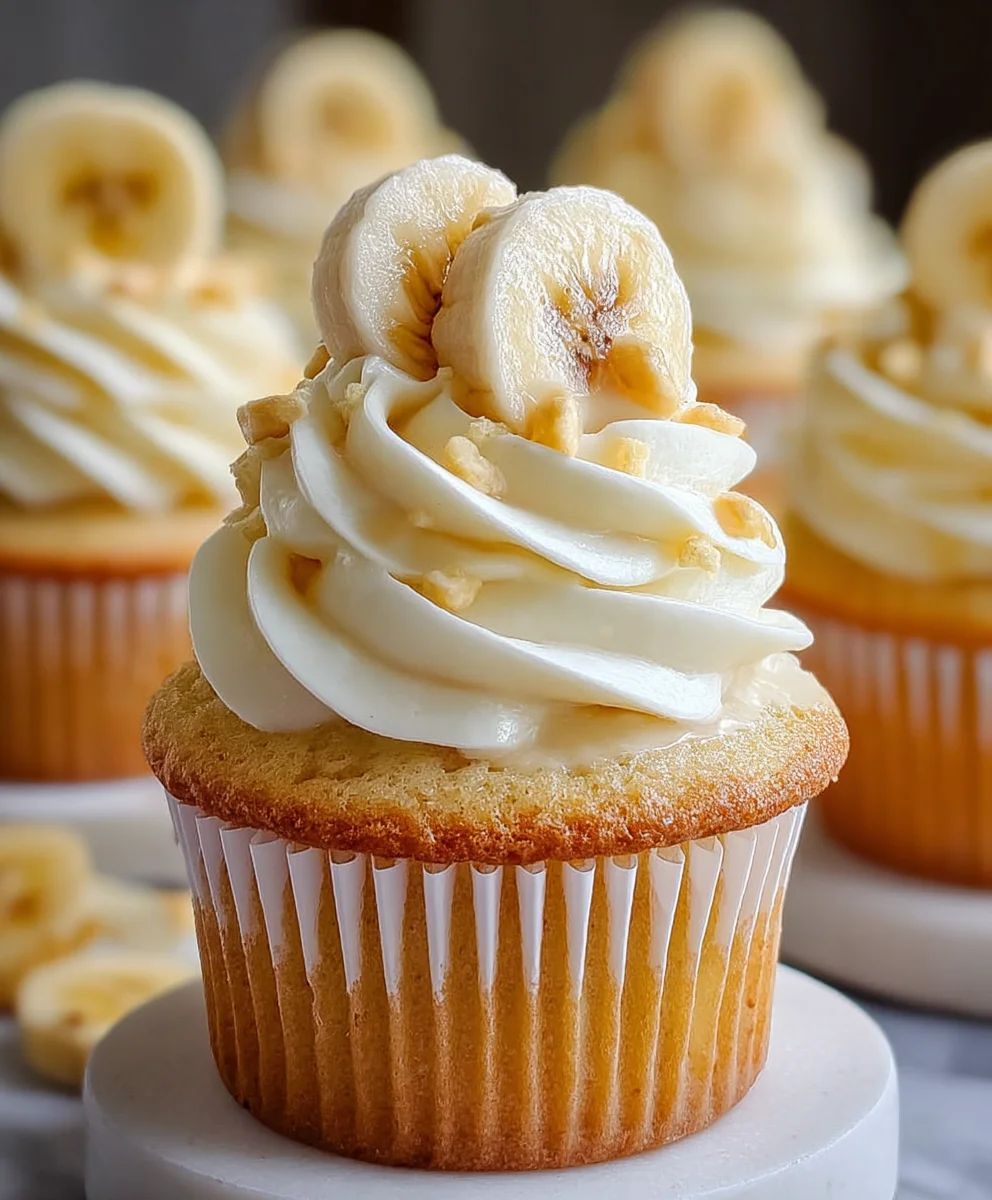 Banana Pudding Cupcakes - Creamy Dessert Bliss