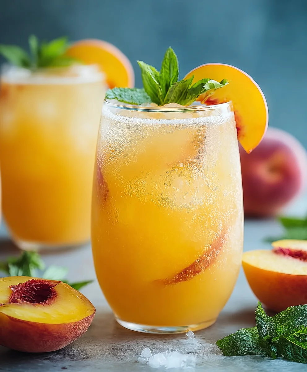 Refreshing Peach Lemonade - Easy Homemade Recipe