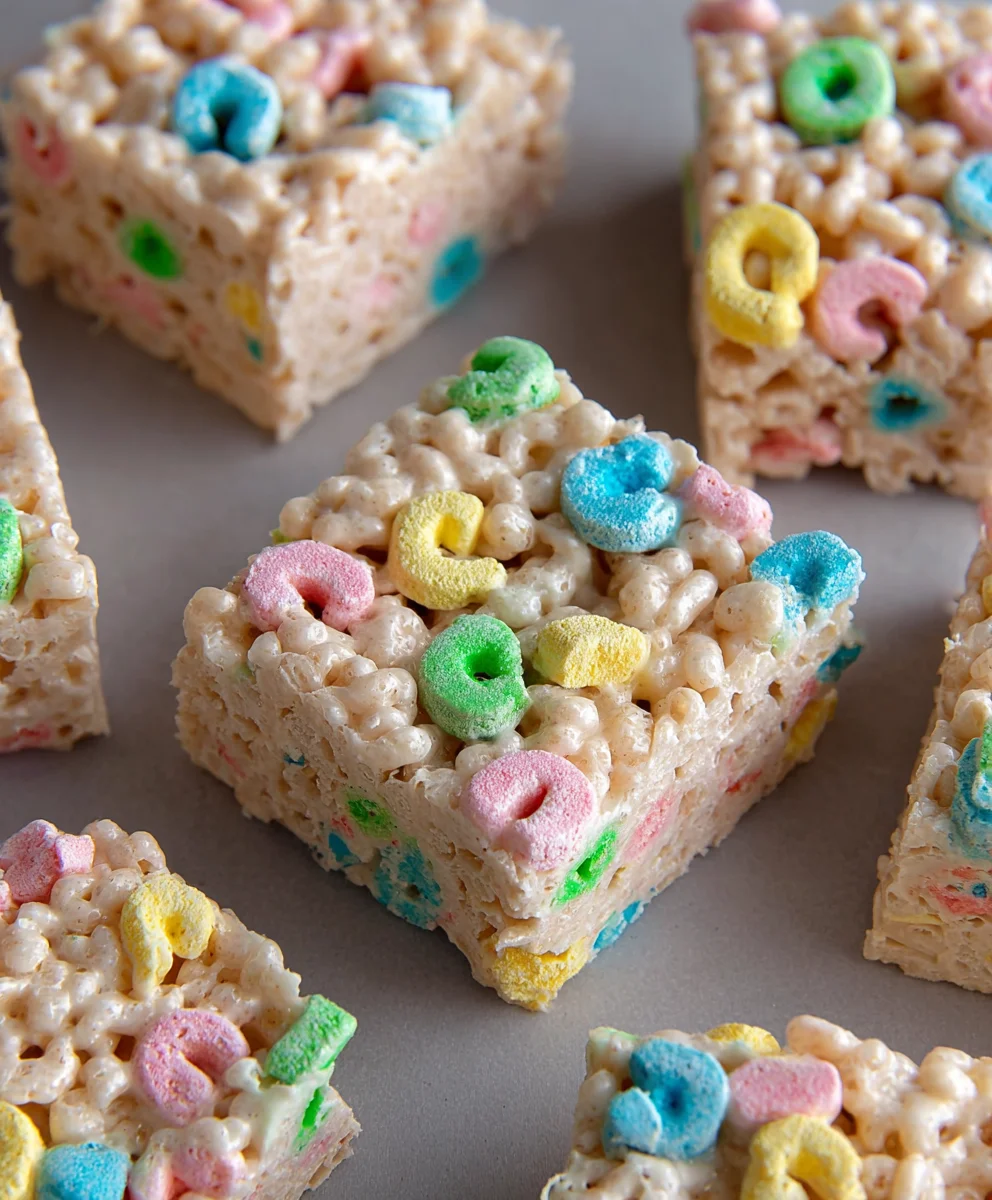 Lucky Charms Rice Krispie Treats- Magical Marshmallow Fun