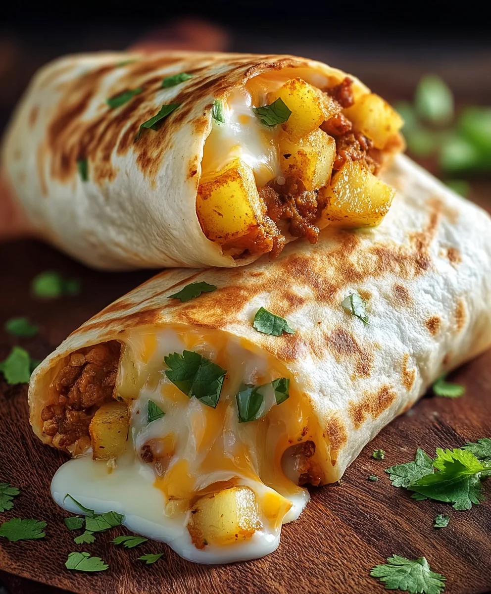 Cheesy Potato Burritos - Easy & Delicious Recipe