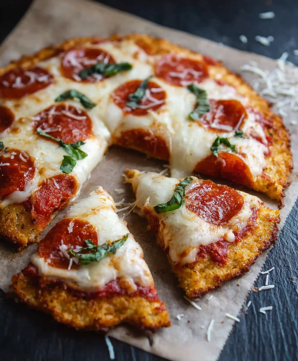 Keto Pizza Chicken Crust - Easy Low Carb Recipe