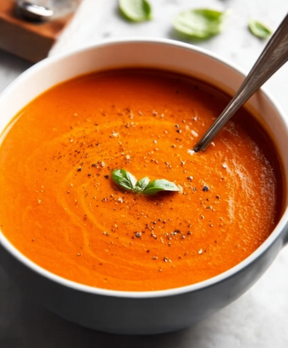 Creamy Tomato Soup Easy Canned Tomatoes Winter Comfort
