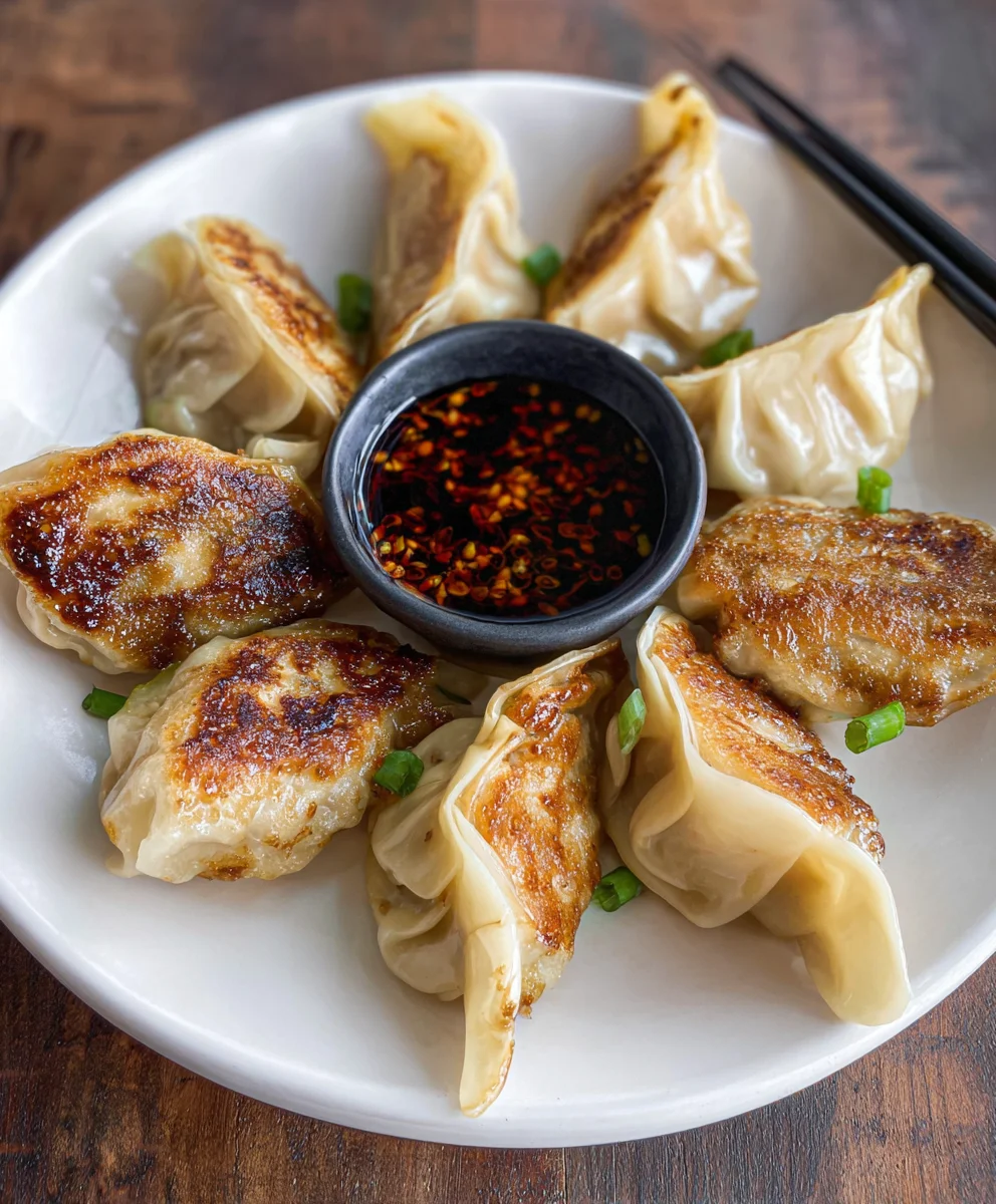 Easy Pan Fried Chicken Potstickers Recipe