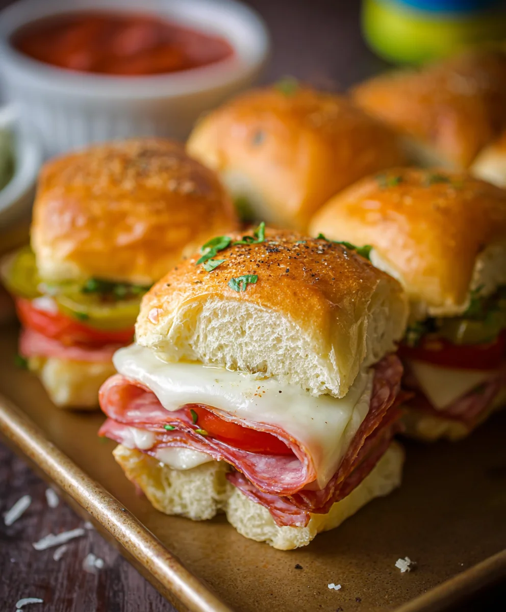 Easy Beef Italian Sliders - Quick & Delicious Recipes