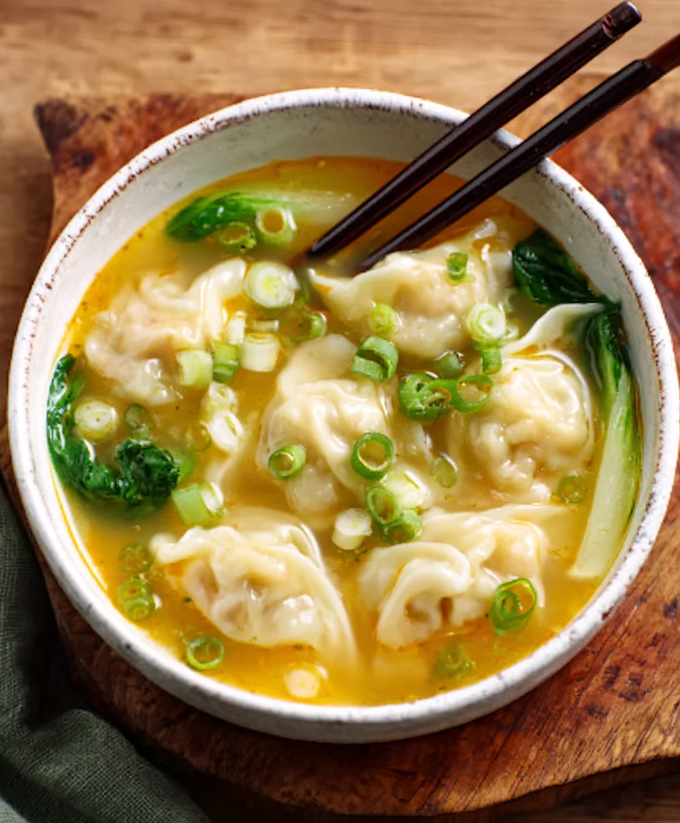 Easy Wonton Soup Recipe-Flavorful Beef Broth