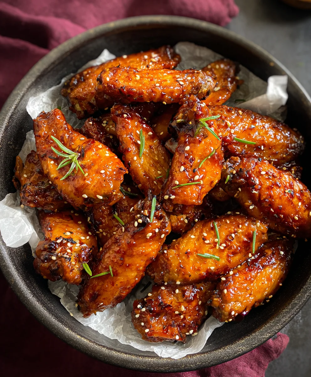 Sweet & Savory Honey Garlic Chicken Wings Recipe