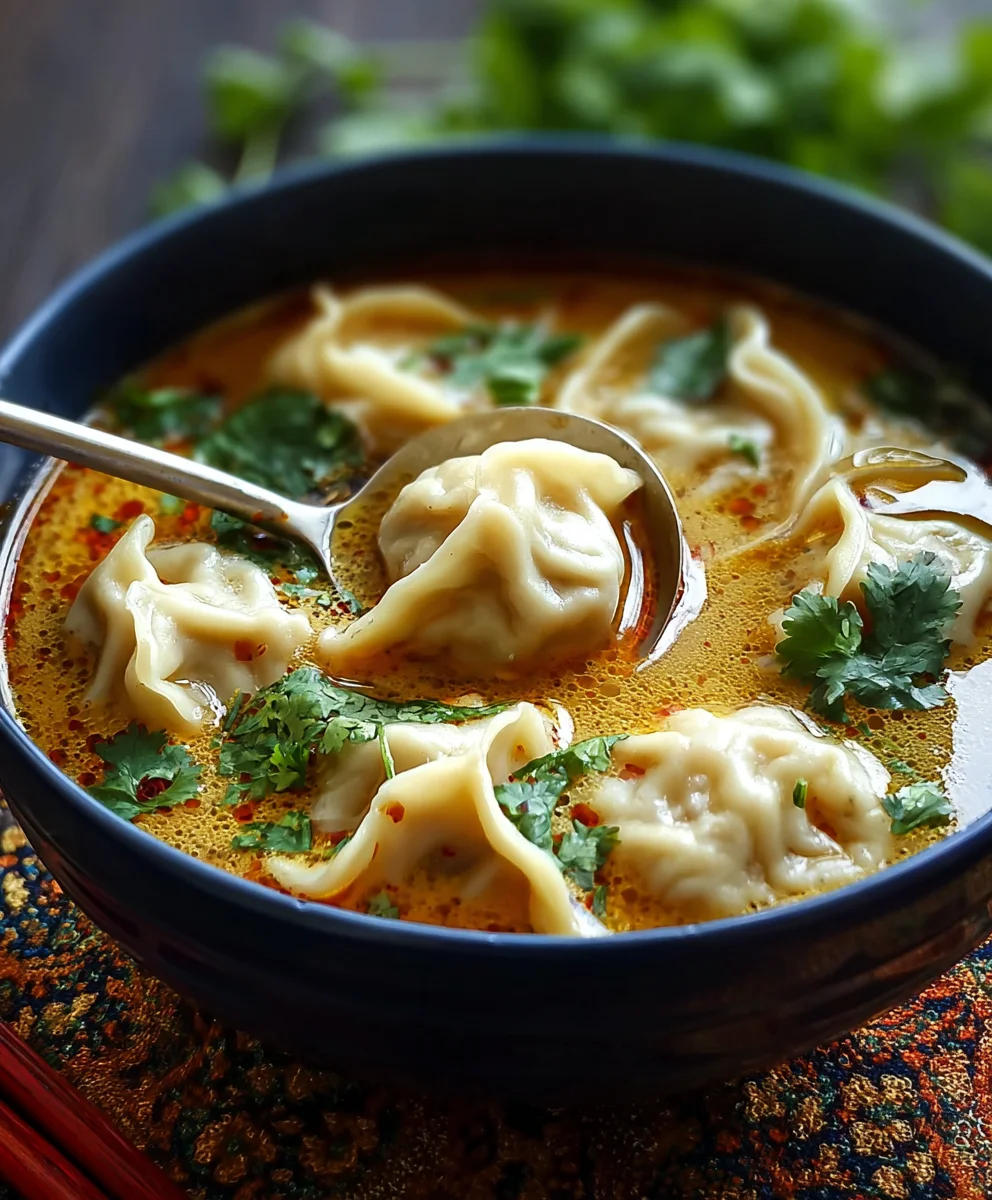 Easy Beef Potsticker Soup - Cozy Thai Night Recipe