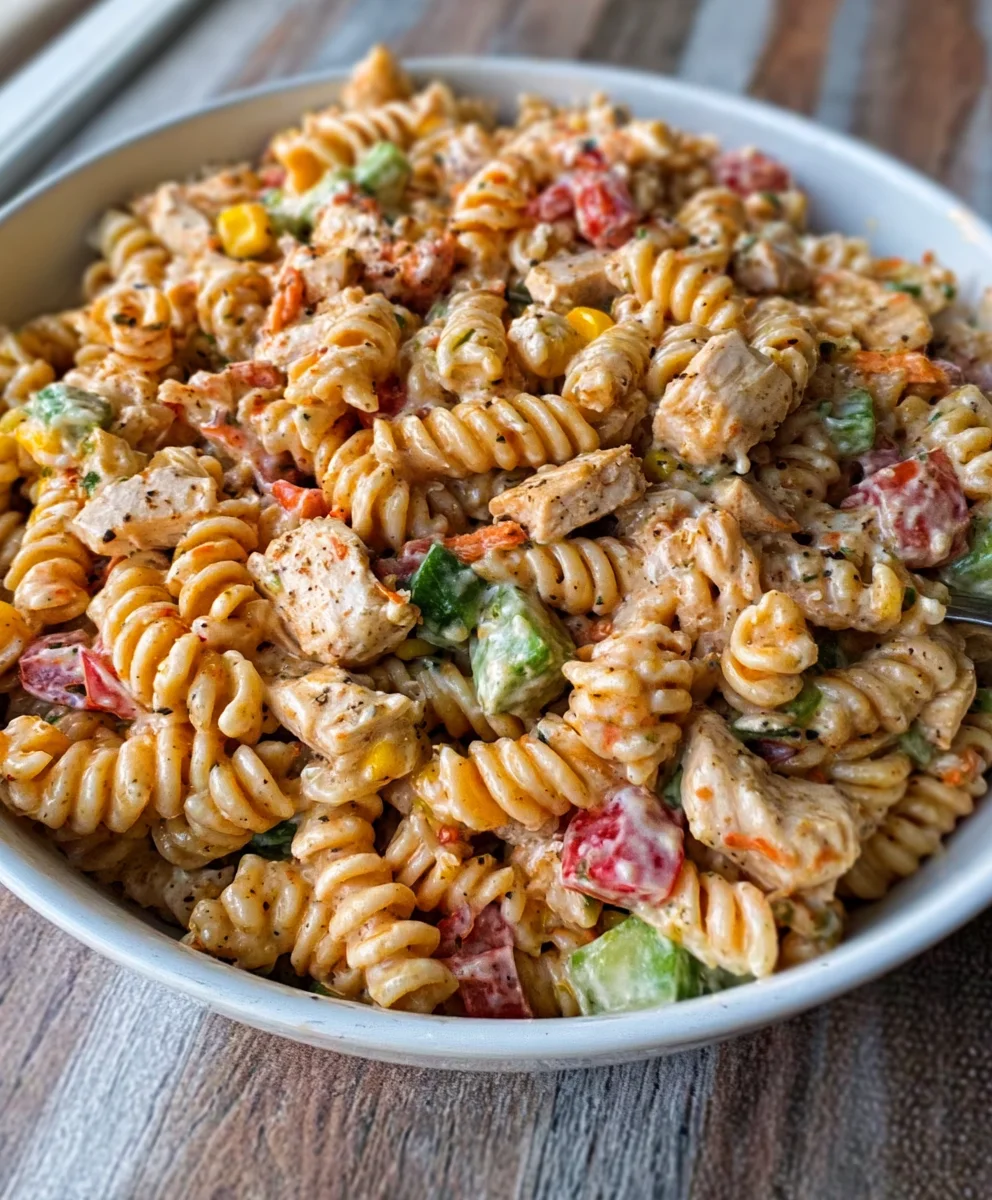 Bbq Chicken Pasta Salad - Easy Delicious Dinner