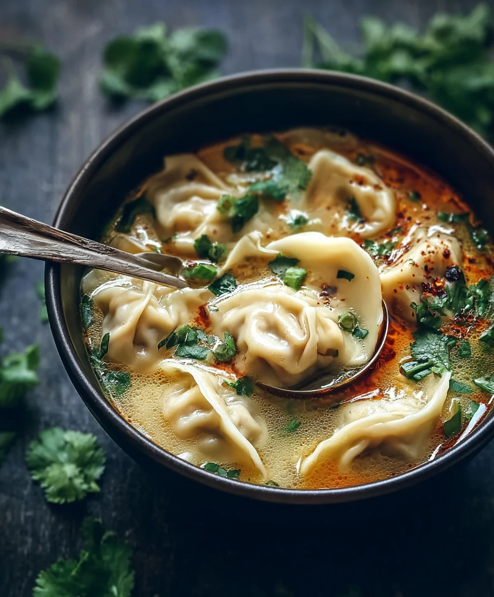 Easy Beef Potsticker Soup - Cozy Thai Night Recipe