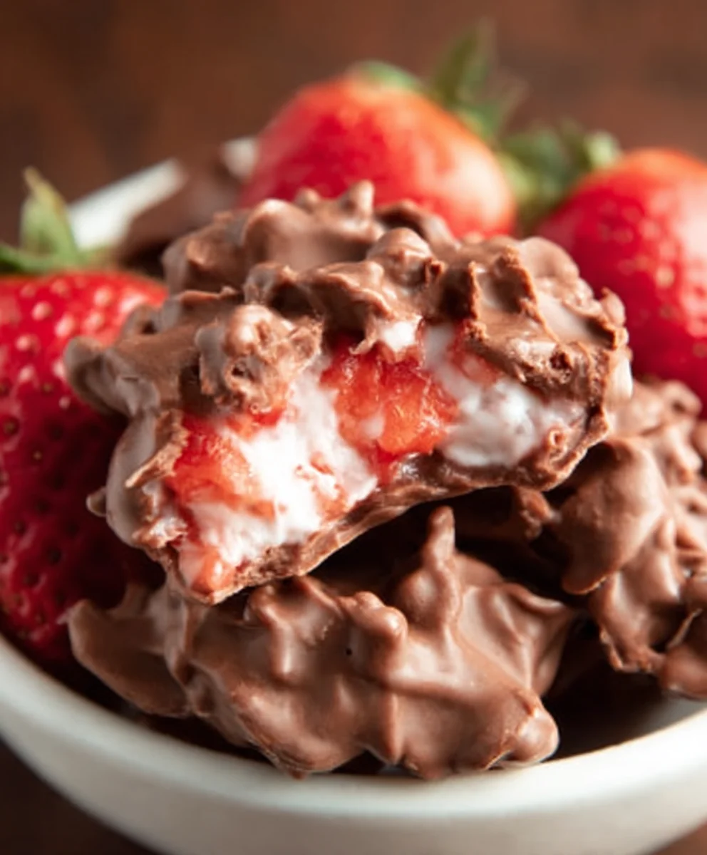 Viral Chocolate Strawberry Yogurt Clusters Recipe