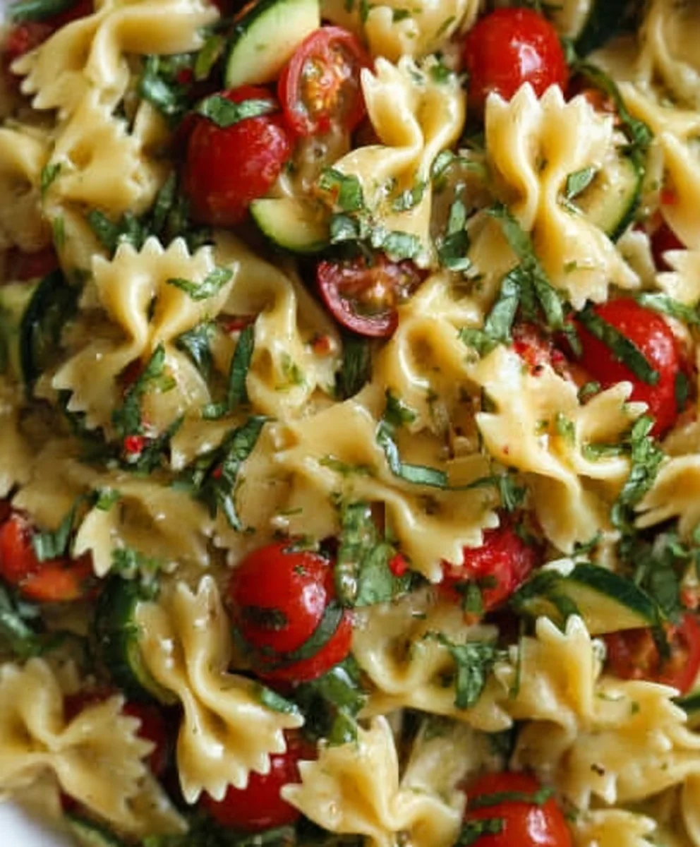 Easy Bow Tie Pasta Salad Recipe- Delicious & Refreshing