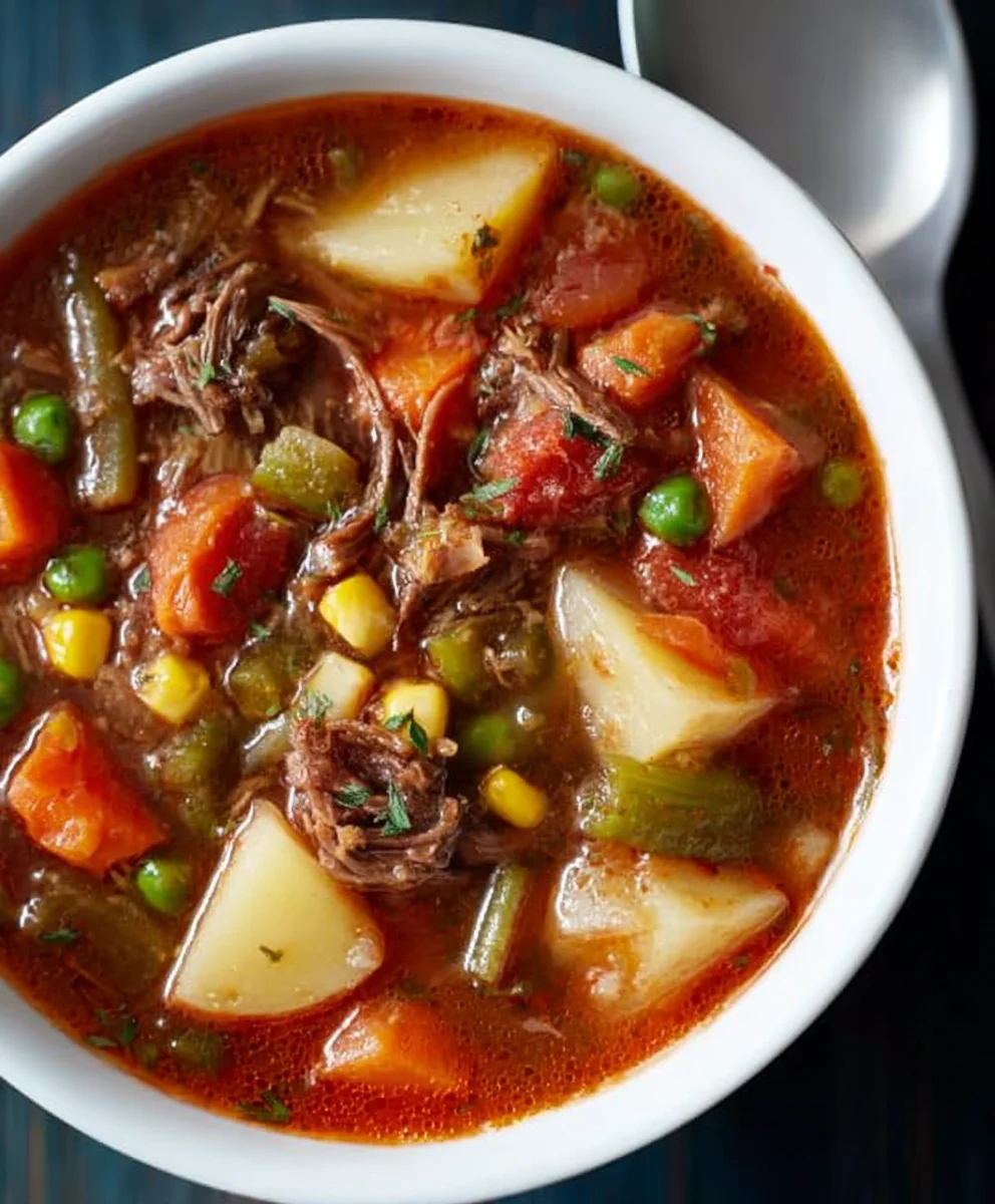 Old-Fashioned Vegetable Beef Soup - Mom's Best Recipe