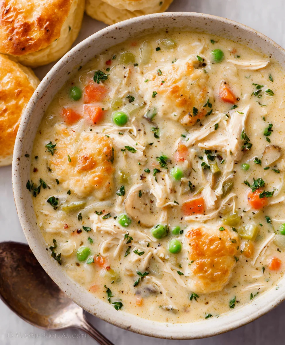 Easy Chicken Pot Pie Soup - Comfort in a Bowl