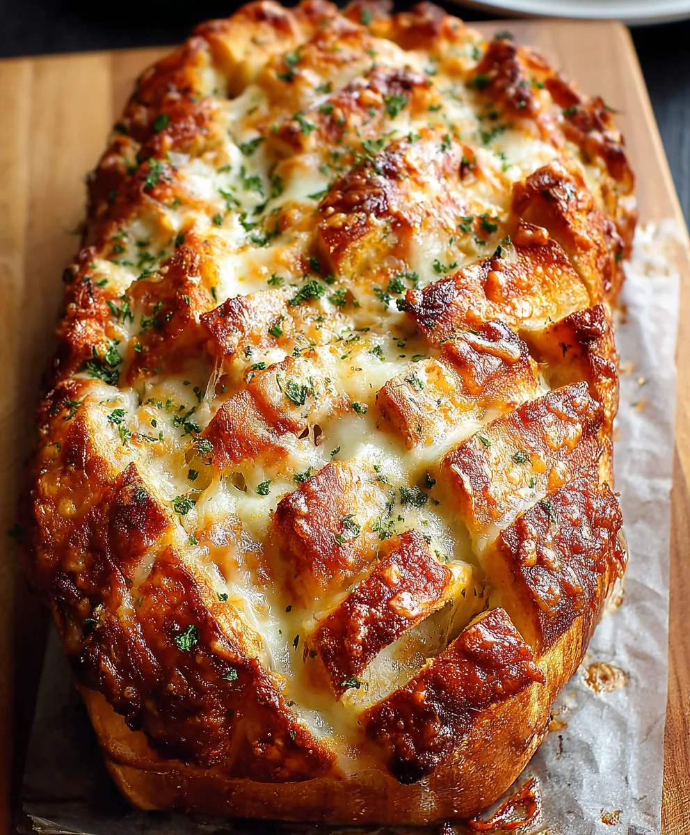 Cheesy Pull-Apart Pizza Bread-Easy Recipe