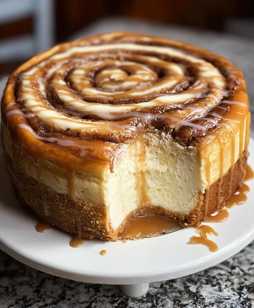 Cinnamon Roll Honeybun Cheesecake Delight