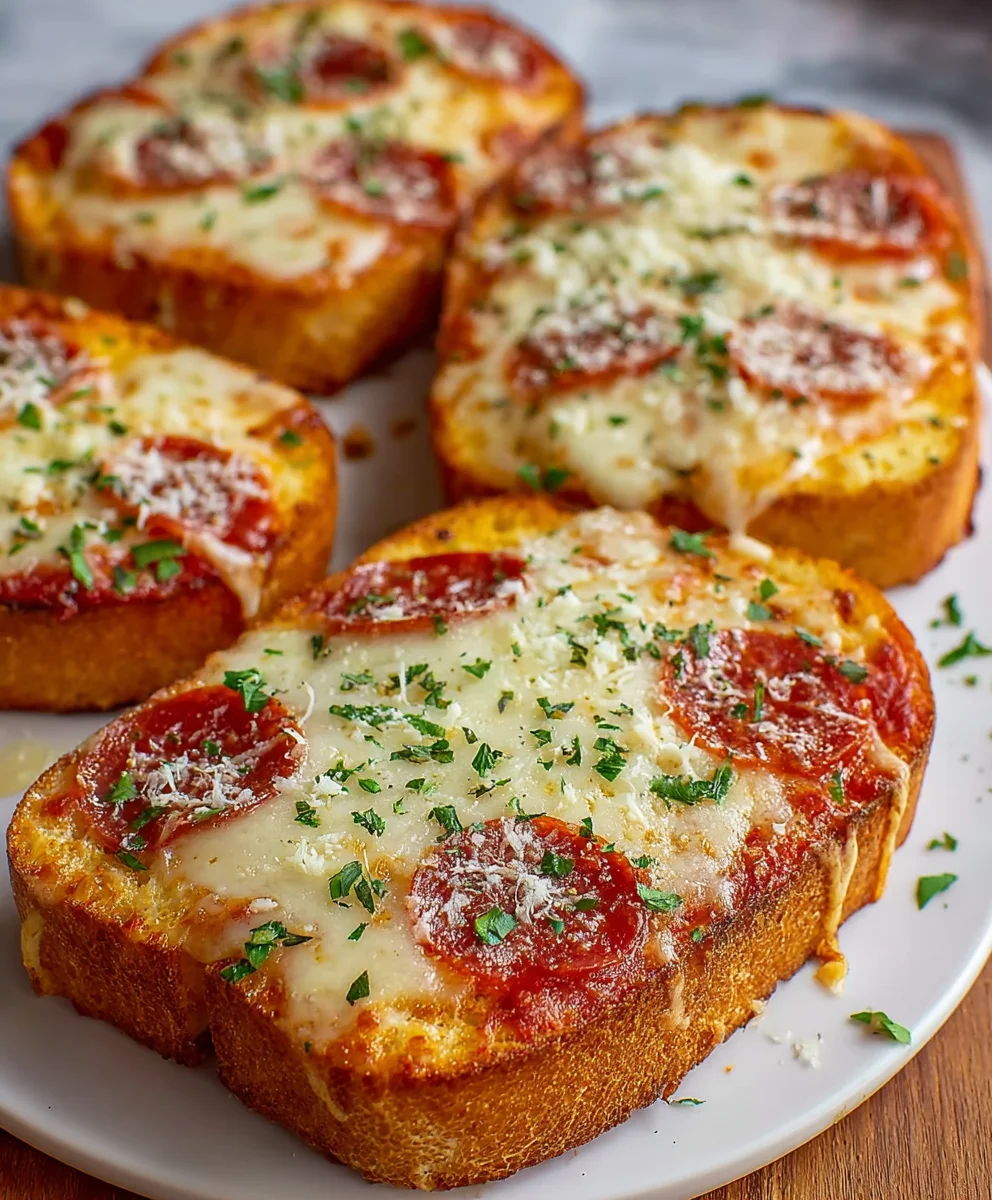 Texas Toast Garlic Bread Pizza Recipe