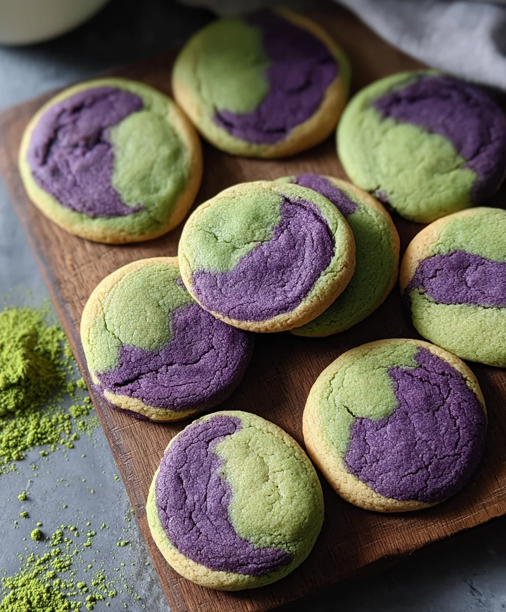Matcha Ube Cookies - Deliciously Unique Purple Treats