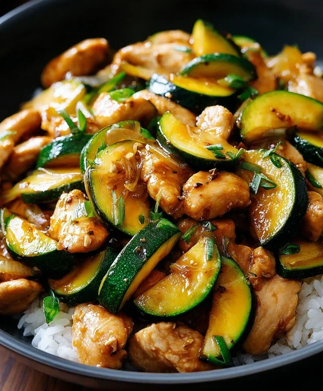 Chicken Zucchini Stir Fry