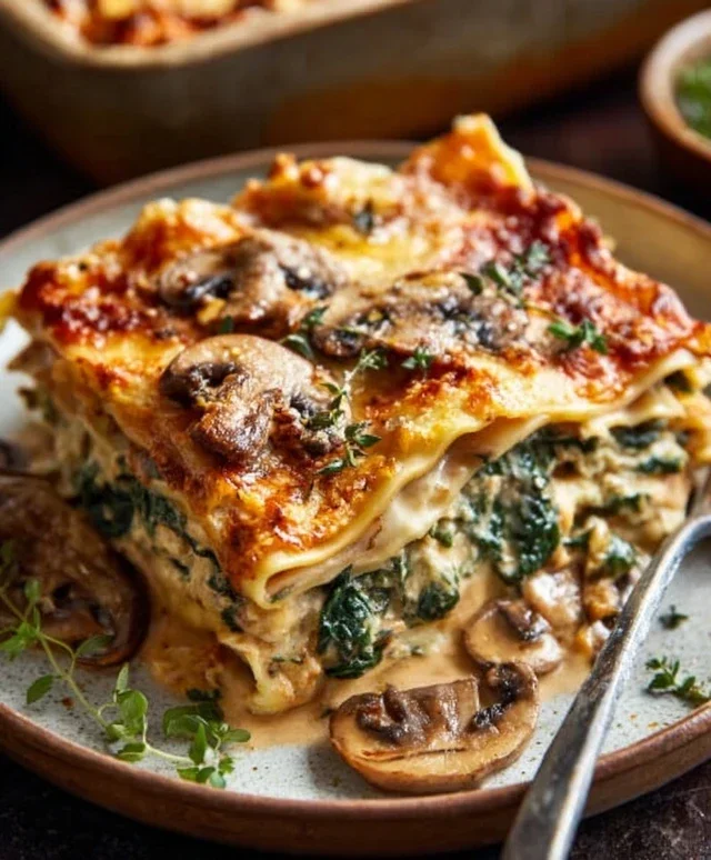 Mushroom And Spinach Lasagna Recipe