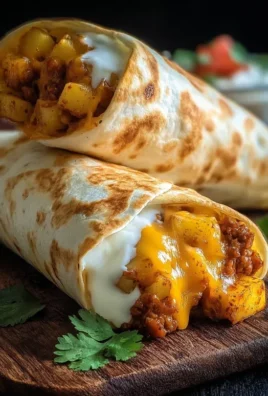 Cheesy Potato Burritos