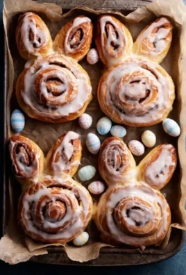 Easter Bunny Cinnamon Rolls