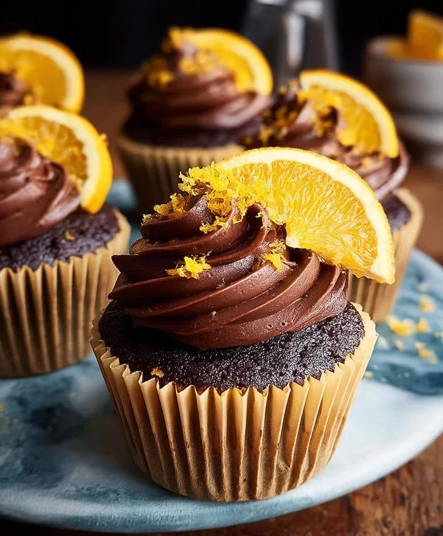 Orange Chocolate Cupcakes