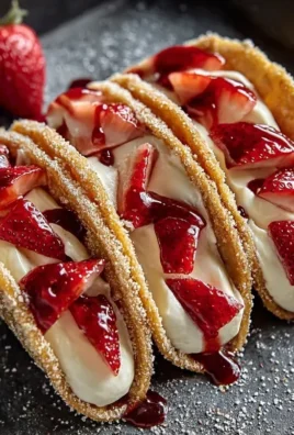 Strawberry Cheesecake Dessert Tacos