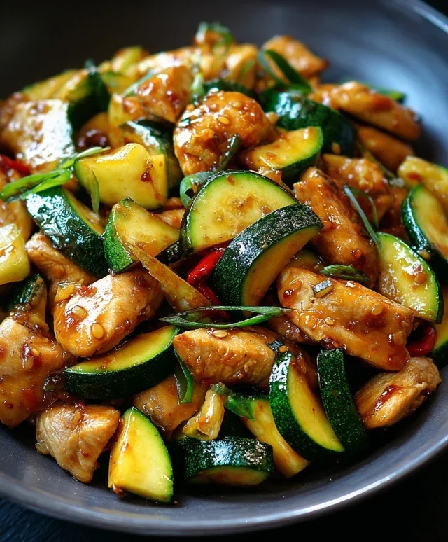 Chicken Zucchini Stir Fry