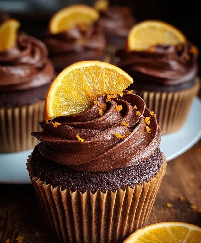 Orange Chocolate Cupcakes