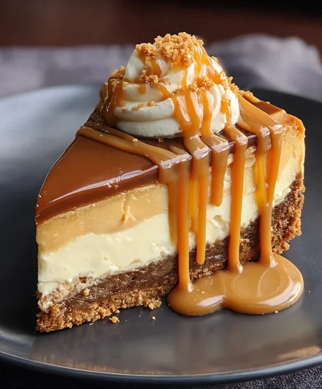 Cookie Butter Caramel Cheesecake