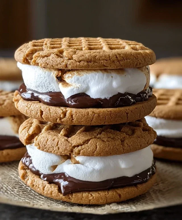 Peanut Butter S'mores Sandwich Cookies
