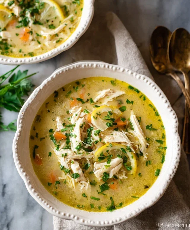 Greek Lemon Chicken Soup