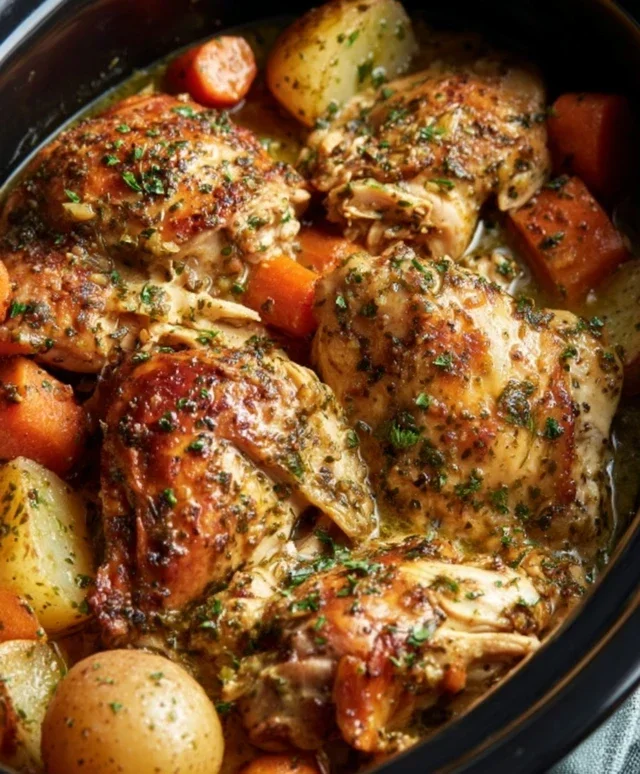 Garlic Butter Chicken Crockpot Recipe: 6-Hour Magic for Tender Bliss