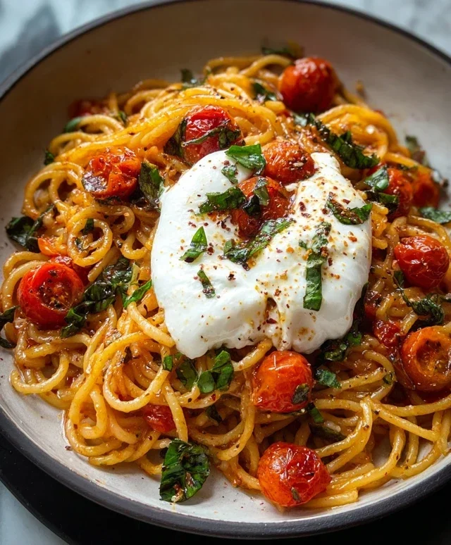 Burst Tomato Burrata Pasta