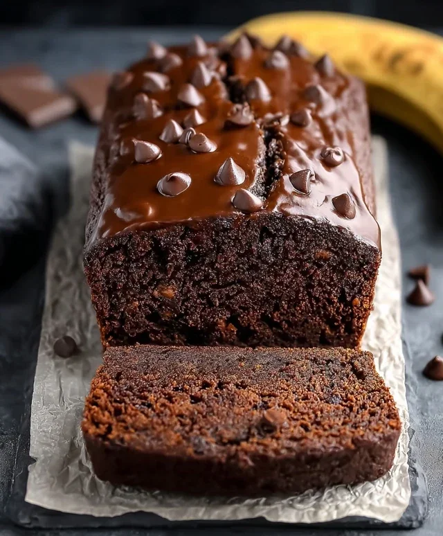 Healthy Chocolate Banana Bread