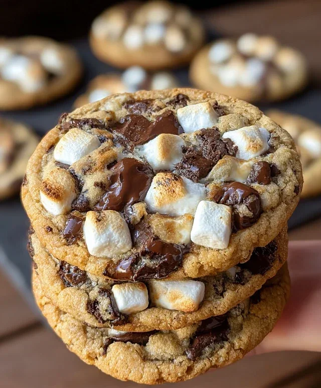 S'mores Cookies and Cream Cookies