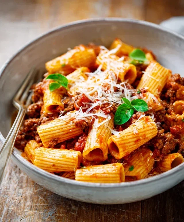 Beef Pasta in Tomato Sauce {Beef Ragu Pasta}