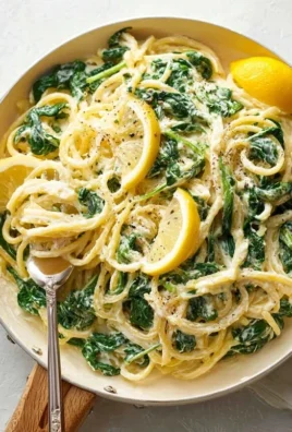 Lemon ricotta pasta & spinach