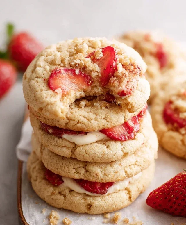 Strawberry Shortcake Cookies
