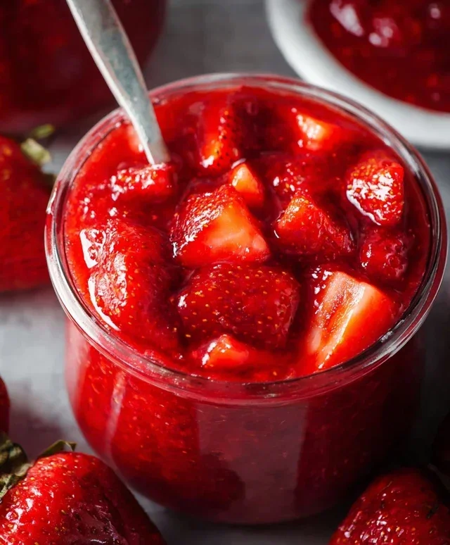 Fresh Strawberry Sauce (Strawberry Topping)