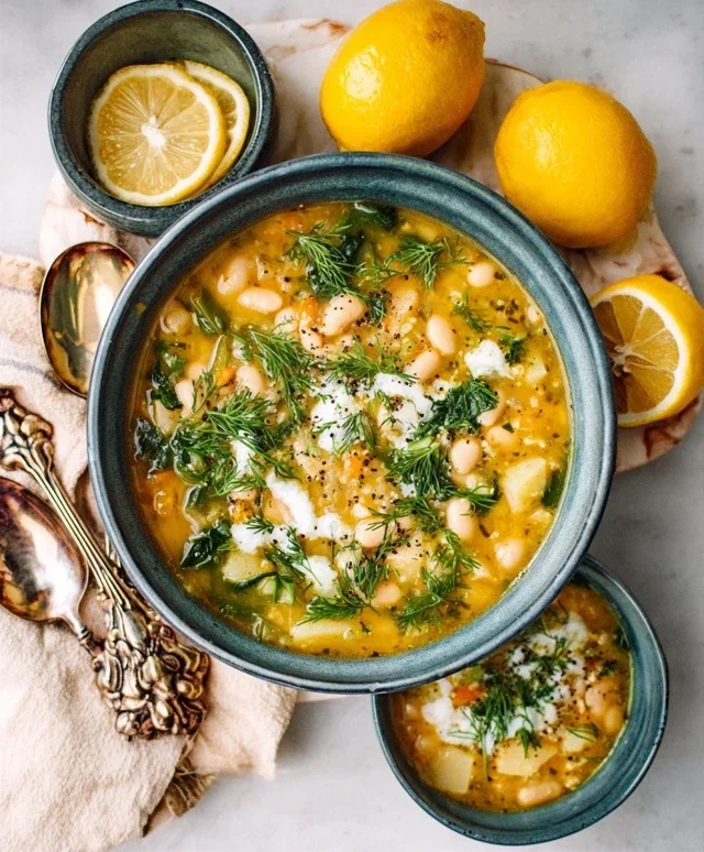 Lemon-Dill White Bean & Potato Soup