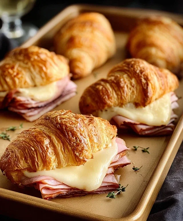 Turkey & Beef Beef Ham Croissant Melts