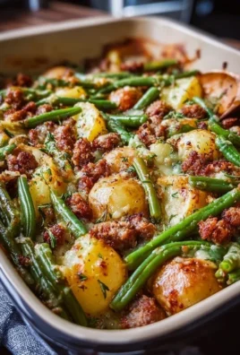 Sausage Green Bean Potato Casserole