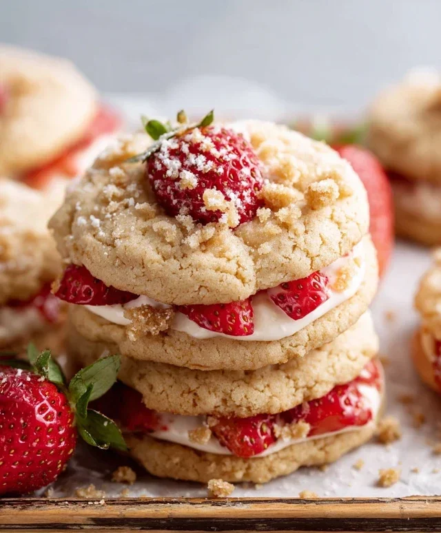 Strawberry Shortcake Cookies
