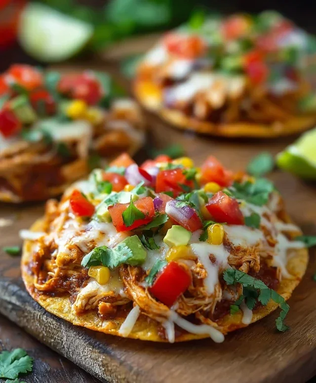 Mexican Rotisserie Chicken Tostadas