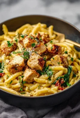 Healthy Garlic Parmesan Chicken Pasta