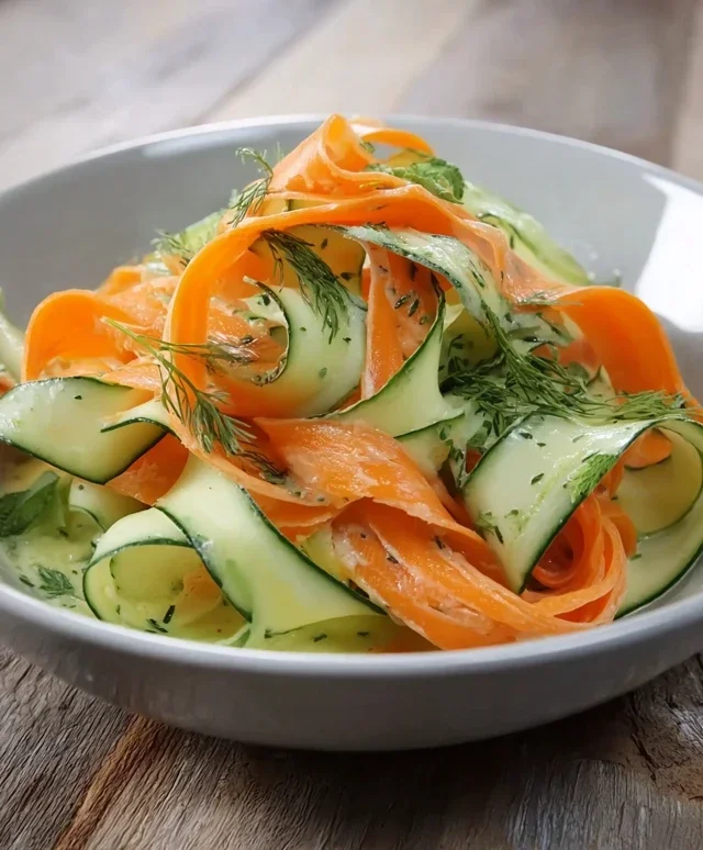 Carrot and Cucumber Ribbon Salad