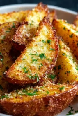 Baked Garlic Parmesan Potato Wedges